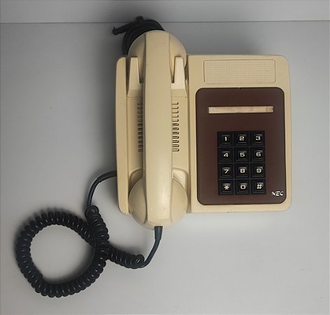 Telefone NEC Bege Antigo