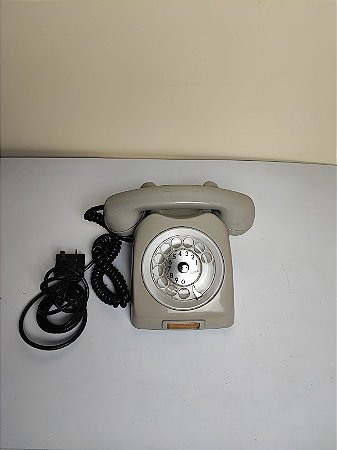 Telefone Antigo Disco Bege Ericsson