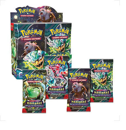 Box Pokémon Mascaras Do Crepusculo Display 36 Pacotinhos Ev06