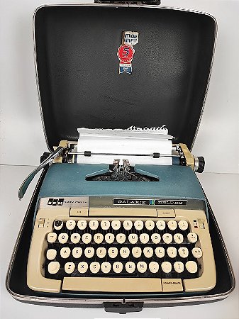 Máquina de Escrever SCM Smith-Corona Galaxie Deluxe FUNCIONANDO