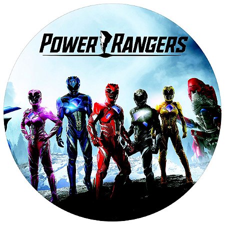 Painel Festa Redondo 3d Power Rangers Sublimação 1,50M