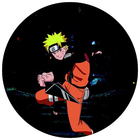 Painel Festa Redondo 3d naruto Sublimação 1,80M