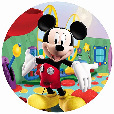 Painel Festa Redondo Mickey  3d Estampa Digital 1,80M