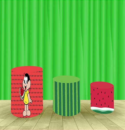 Capa Para Trio De Mesas Cilindro Magali Kit 3 Capas
