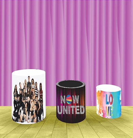 Capa Para Trio De Mesas Cilindro Now United Kit 3 Capas