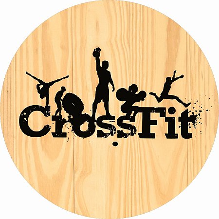 Painel Festa Redondo 3d Crossfit 2 Estampa Digital 1,50M