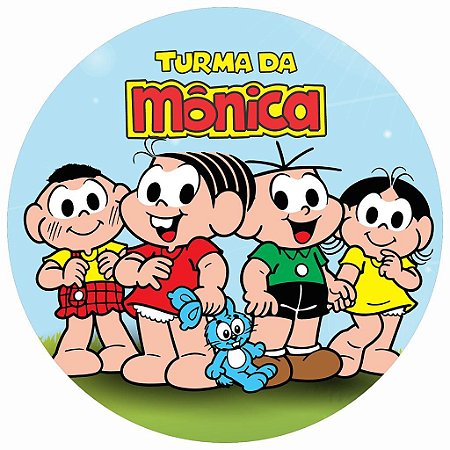 Painel Festa Redondo Turma da Monica 1, 3d Sublimado 1,80m