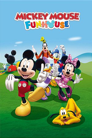 Painel Festa Retangular Para Casado 1,5x2,2m Mickey 6