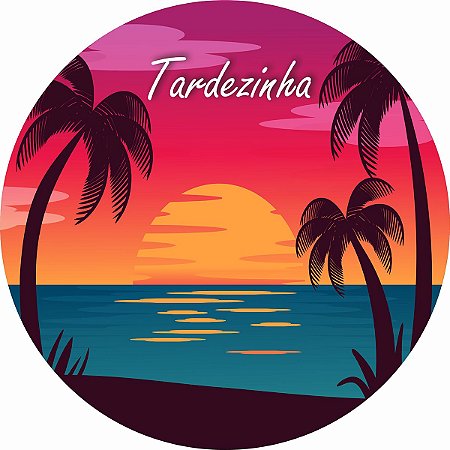 Painel Festa Redondo Tardezinha 1, 3d 1,50 Diametro