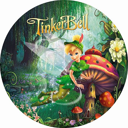 Painel Festa Redondo Tinker Bell 1, 3d 1,50 Diametro
