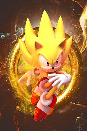 Fantasia Completa Do Super Sonic Dourado