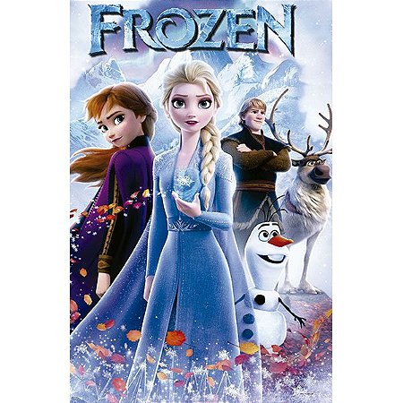 Painel Festa Retangular P/ Casado 1,5x2,2 Frozen 1