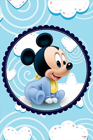 Painel Festa Retangular P/ Casado 1,5x2,2 Mickey 3