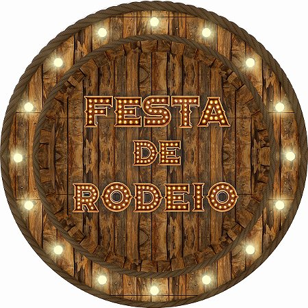 Painel Festa Redondo Festa Country 3, 3d Sublimado 1,50 Dia.