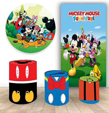 Trio Capa Cilindro Vest Fácil Turma Do Mickey 1 Kit Painel - Loja Fantasia  Bras