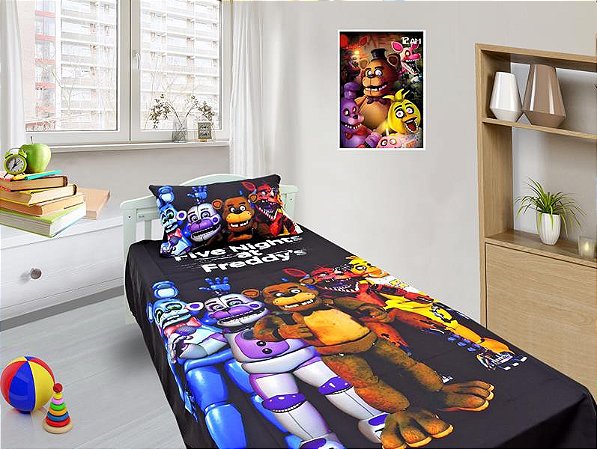 Jogo De Lençol Cobre Leito E Fronha , Five Night 1