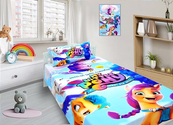 Jogo De Lençol Cobre Leito E Fronha , My Little Pony mod 1
