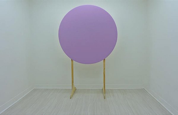 Painel Redondo Decoração Cores Lisas Em Tecido - 1,5x1,5m Lilás