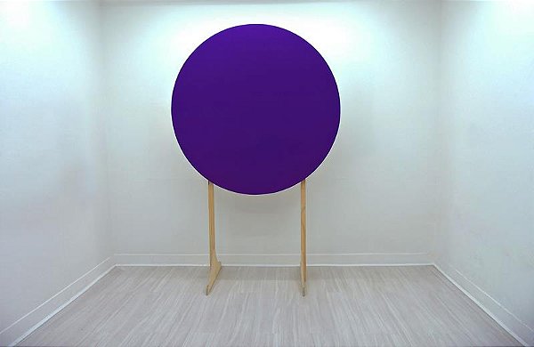 Painel Redondo Decoração Cores Lisas Em Tecido - 1,5x1,5m Roxo