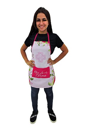Avental Especial Dia Das Mães Estampa Digital Rosa