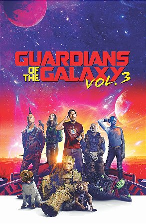 Painel Retangular Para Casado 1,5x2,2 Guardiões Das Galaxias