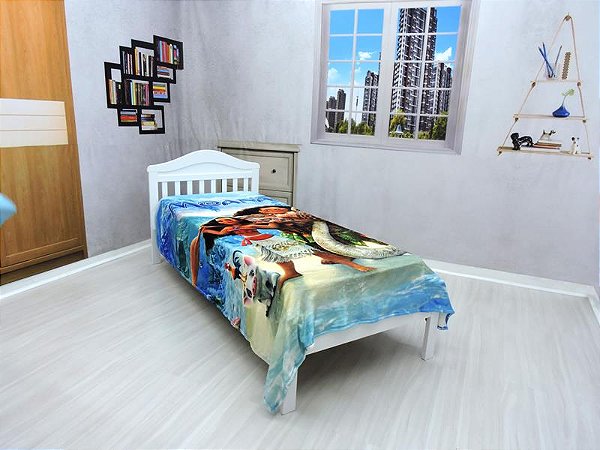 Manta Cobertor Moana, Solteiro Ultra Soft , Macia, Quentinha