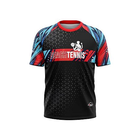 Camiseta Beach Tennis Dry Fit Com Proteção Uv50+ Everest mod 3