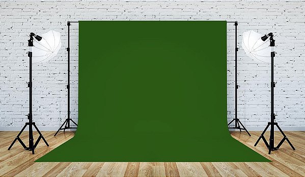 Tecido Fundo Infinito Fotográfico Chroma Key 1,78 X 2,20m - Verde Musgo
