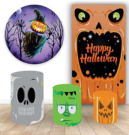 Trio Capa de Cilindro Vest Fácil Halloween mod 5 Kit Painel Casado