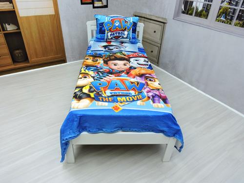 Manta E Fronha Patrulha Canina Mod 3 Cobertor Solteiro 2 PçS