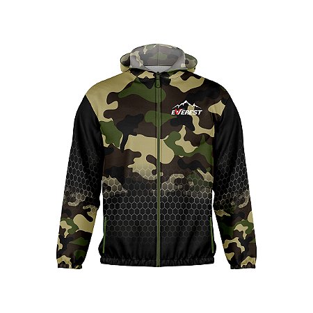 Jaqueta Corta Vento Unissex Ultra Leve Com Capuz Camuflado 2
