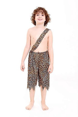 Fantasias Menino Das Cavernas Estampado Infantil