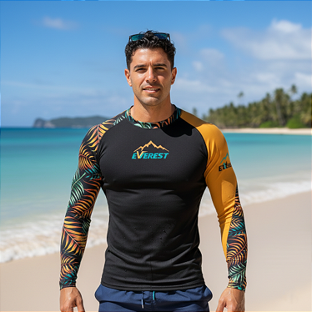 Camiseta Manga Longa Com Proteção Uv50 Inverno Verão Mod 1