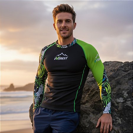 Camiseta Manga Longa Com Proteção Uv50 Inverno Verão Mod 5