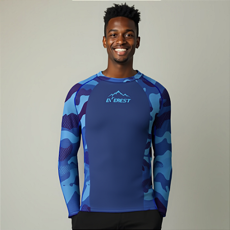 Camiseta Manga Longa Com Proteção Uv50 Inverno Verão Mod 7