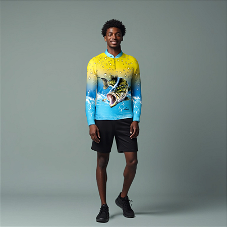 Camisa Pesca Esportiva Manga Longa Uv50 Masculina Ultraleve