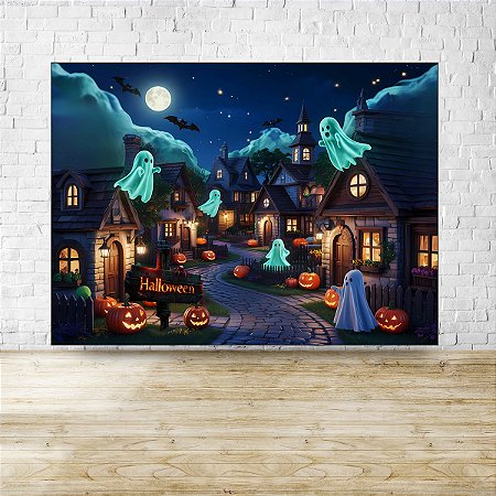 Fundo Fotográfico Dia das Bruxas Halloween 1,75x2,60 1