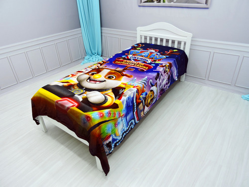 Manta Cobertor Patrulha Canina Natal Solteiro Ultra Soft