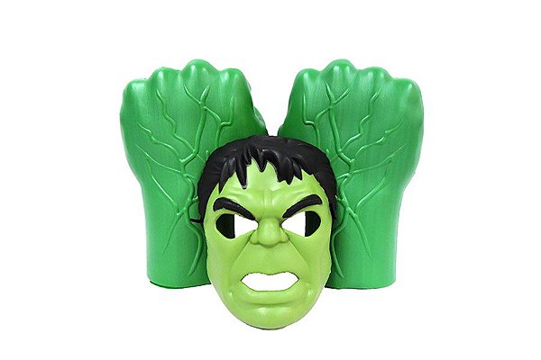 Mascara Hulk E Luva Avengers Ultimato Meninos Infantil