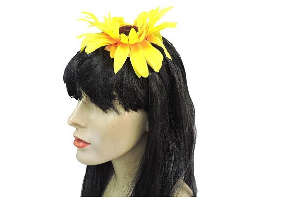 Tiara de Girassol Carnaval