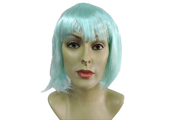 Peruca Chanel Carnaval Verde Água