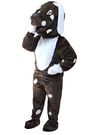 FANTASIA CACHORRO MASCOTE PELUCIA MARROM