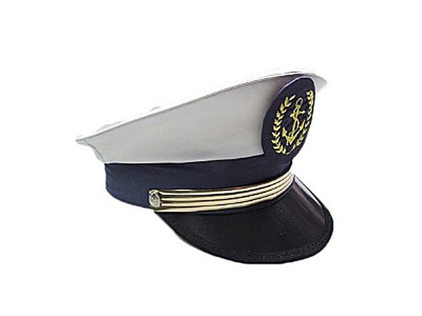 Quepe Almirante Capitão da Marinha Adulto Luxo