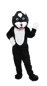 MASCOTE GATO PRETO PELÚCIA