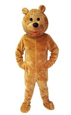 MASCOTE URSO CARAMELO PELÚCIA