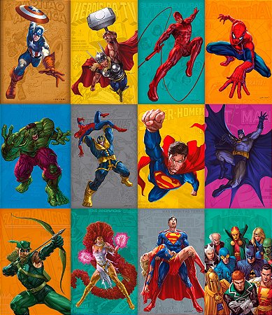 Combo #2: 12 Dossiês Marvel/DC