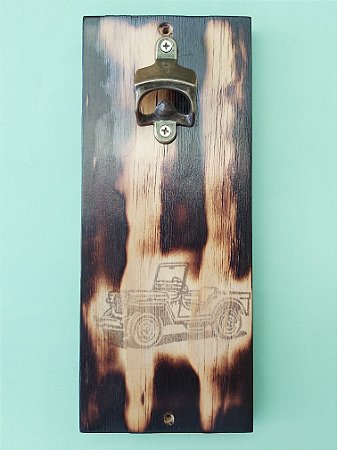 Abridor de garrafas Rústico: Tema Jeep