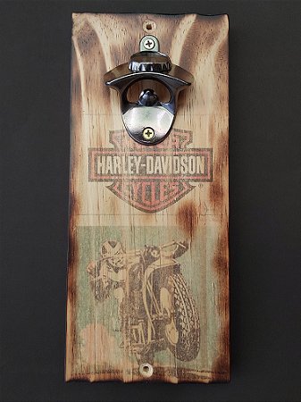 Abridor de garrafas Rústico: Tema Harley-Davidson