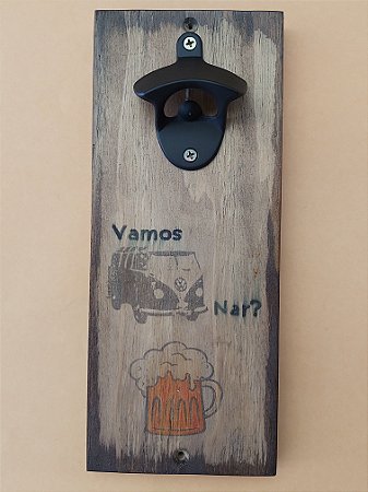 Abridor de garrafas Rústico: Tema  Kombi