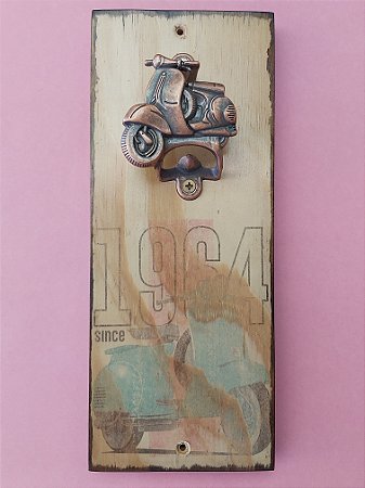 Abridor de garrafas Rústico: Tema  Lambreta